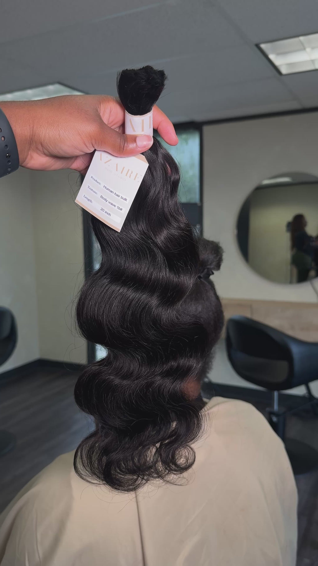 Body Wave Boho Braid Human Hair (1B Natural Black)